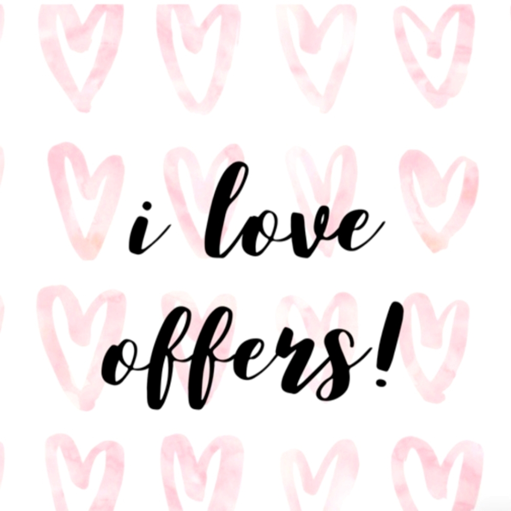 Make an offer if you see something that you like.
